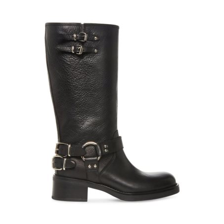 Botas Altas Steve Madden Axelle Cuero Mujer Negras | ES FM9164